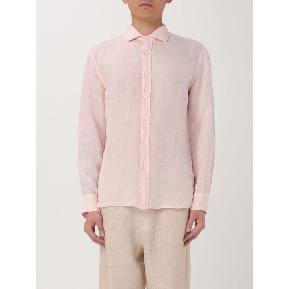 120% Lino Shirt Men Blush Pink